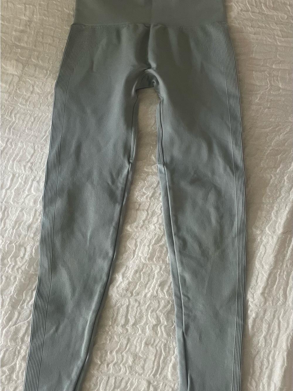 SET Active High-Waist Ribbed Leggings in Sage